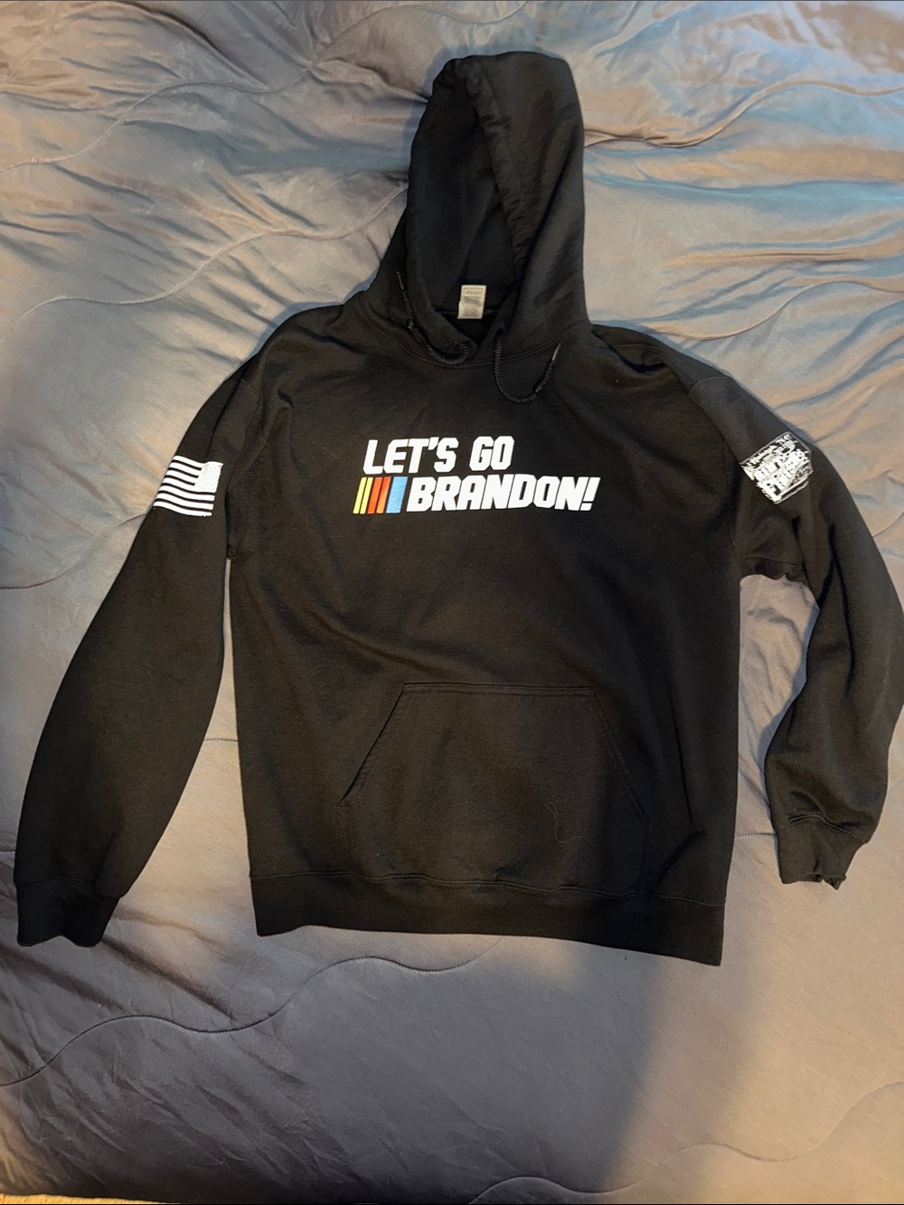 "Let's Go Brandon" Black Graphic Hoodie